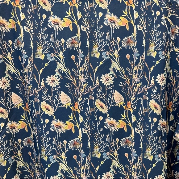 MISSLOOK Women's Colorful Floral V Neck Short Sleeve Blouse Size 3XL - Picture 6 of 8